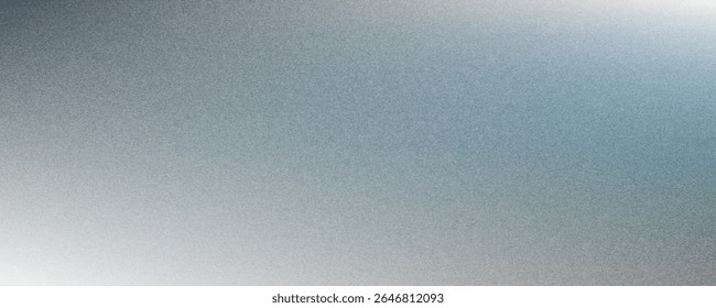 Abstrato gradiente granulado fundo preto, cinza e ciano, efeito de ruído, banner cartaz capa design.