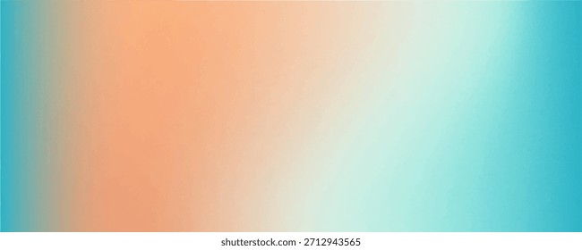 Fondo granulado Abstractas del gradiente con los colores blancos y anaranjados cian, efecto del ruido, diseño de la cubierta del cartel del Anuncio.

