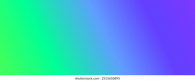 Abstract grainy gradient background. Green and blue gradient banne. Vector illustration.