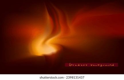 Borde de gradiente de grano abstracto con diseño de ilustración de carteles de carteles de carteles de flujo de color rojo, amarillo y negro.