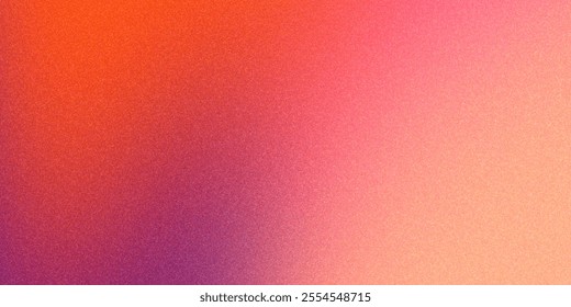 Abstract grainy gradient background retro color