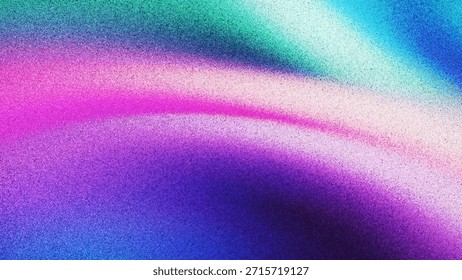 Abstractas gradiente de fondo con colores de neón pastel fluidos suaves y textura granulada creada a partir de miles de puntos individuales. Degradado mínimo con colores suaves para un diseño visual creativo