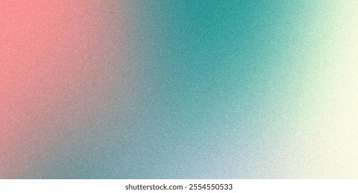 Abstract grainy gradient background teal pastel colors