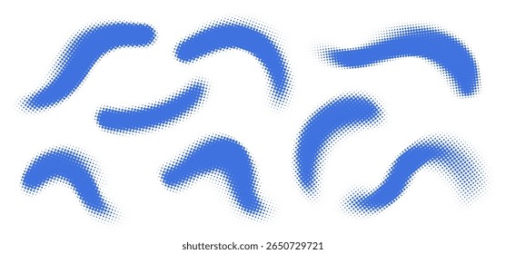 Abstract grainy gradient with halftone dots, brush texture, and fluid shapes. Vintage stipple and spray effect for gritty backgrounds, prints, or graphic designs. Vector noise art in black and white.