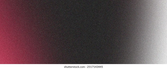 Abstrakter, körniger Farbverlauf, roter, schwarz-weißer Hintergrund.