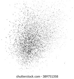 Textura granulada abstracta aislada sobre fondo blanco. Elemento de diseño plano. Ilustración vectorial,Pasos 10.