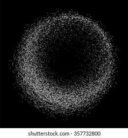 Abstract grainy texture on a black background. Flat design element. Vector illustration,eps 10.