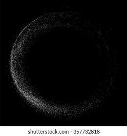 Abstract grainy texture on a black background. Flat design element. Vector illustration,eps 10.