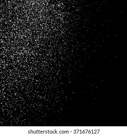 Abstract grainy texture on  black background. Flat design element. Vector illustration,eps 10.