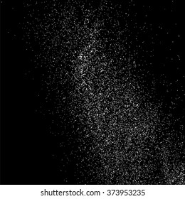 Abstract grainy texture on  black background. Flat design element. Vector illustration,eps 10.