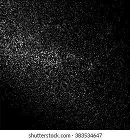 Abstract grainy texture on  black background. Flat design element. Vector illustration,eps 10.