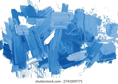 Pintura azul granulada Abstractas