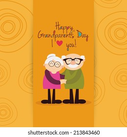 abstract grandparents day background with some special objects