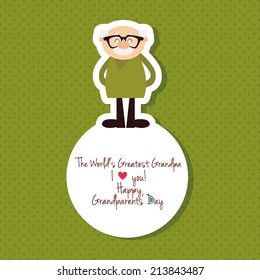 abstract grandparents day background with some special objects