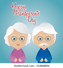 Abstract Grandparents day background with some special objects