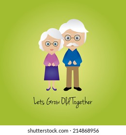 Abstract Grandparents day background with some special objects