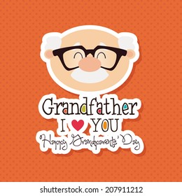 abstract grandparents day background with special objects
