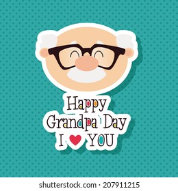 abstract grandparents day background with special objects