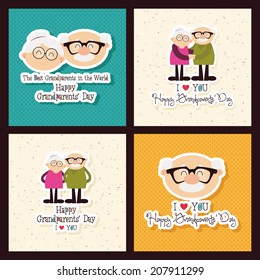 abstract grandparents day background with special objects