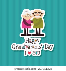 abstract grandparents day background with special objects