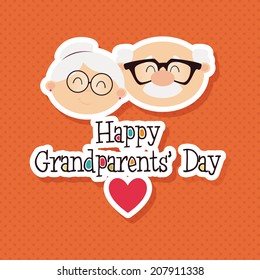 abstract grandparents day background with special objects