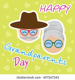 abstract grandparents day background with special objects