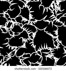 Abstract grange black and  white pattern. Seamless background for 