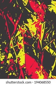 Abstract grange vector background. Colorful splash texture.