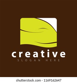 Abstract granite logo icon vector template