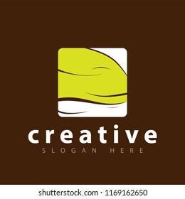 Abstract granite logo icon vector template