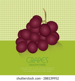 Abstract grape on a special green background