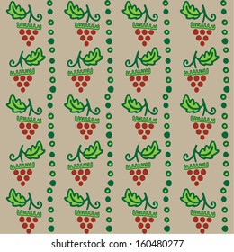 Abstract grape pattern. Vector