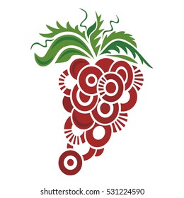 Abstract grape. Vector illustration.