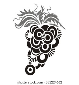 Abstract grape. Vector illustration.