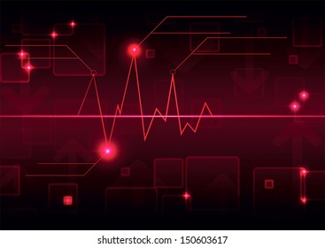 Abstract graph background, VECTOR, EPS10