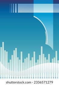Abstract graph chart of stock market trade background. Growth up business financial investment or economic concept.background