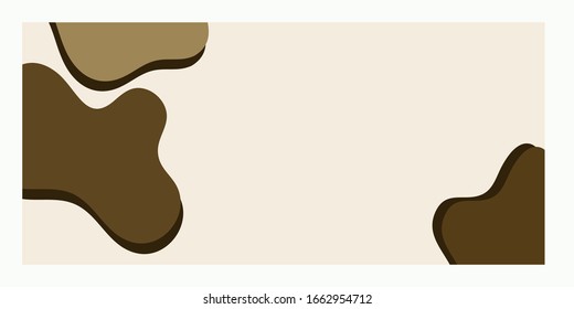 Resumen Fondo de arte gráfico de moda en tonos suaves y marrón café para papelería, publicidad, tarjetas de felicitación, para hacer listas, planificadores, empaque cosmético, web, cajas, banners.Vector