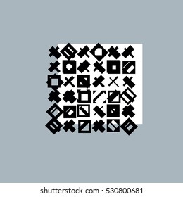 Abstract graphic art, vector geometric illustration.