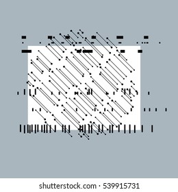 Abstract graphic art, vector geometric illustration.