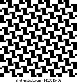 Abstract graphic background. Black and white texture. Seamless geometric pattern. Modern style design.