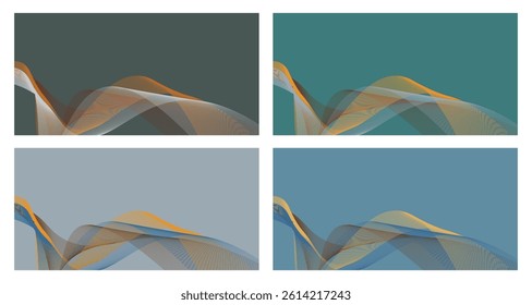 Abstract graphic background in calm colors for presentations
