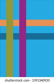 Abstract graphic background of multicolored lines and rectangles.