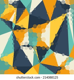Abstract graphic background of polygon triangle shapes.