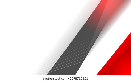 Abstract Graphic Background with Red and Grey Lines