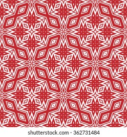 Abstract graphic background, seamless floral geometric pattern. Hand drawn fabric texture. Tribal ethnic ornament, doodle vector illustration. 