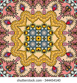 Abstract graphic background, seamless geometric pattern, tribal ethnic arabic indian ornament. Hand drawn fabric repeating texture. 