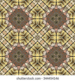 Abstract graphic background, seamless geometric pattern, tribal ethnic arabic indian ornament. Hand drawn fabric repeating texture. 