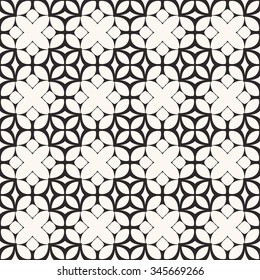 Abstract graphic background, seamless pattern. Repeating fabric texture, simple geometric shapes, arabic, indian ornament. Black and white vector illustration.