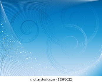 abstract graphic background with spirals and stains