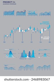 Abstract graphic business diagrams. Modern vector illustration